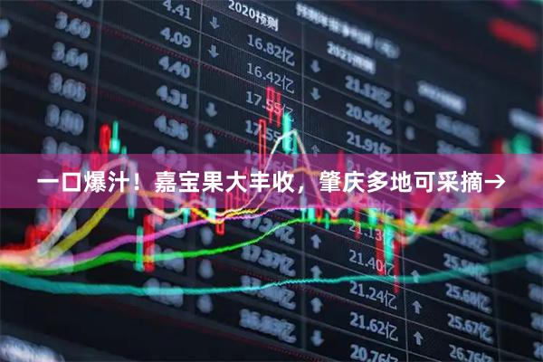 一口爆汁！嘉宝果大丰收，肇庆多地可采摘→